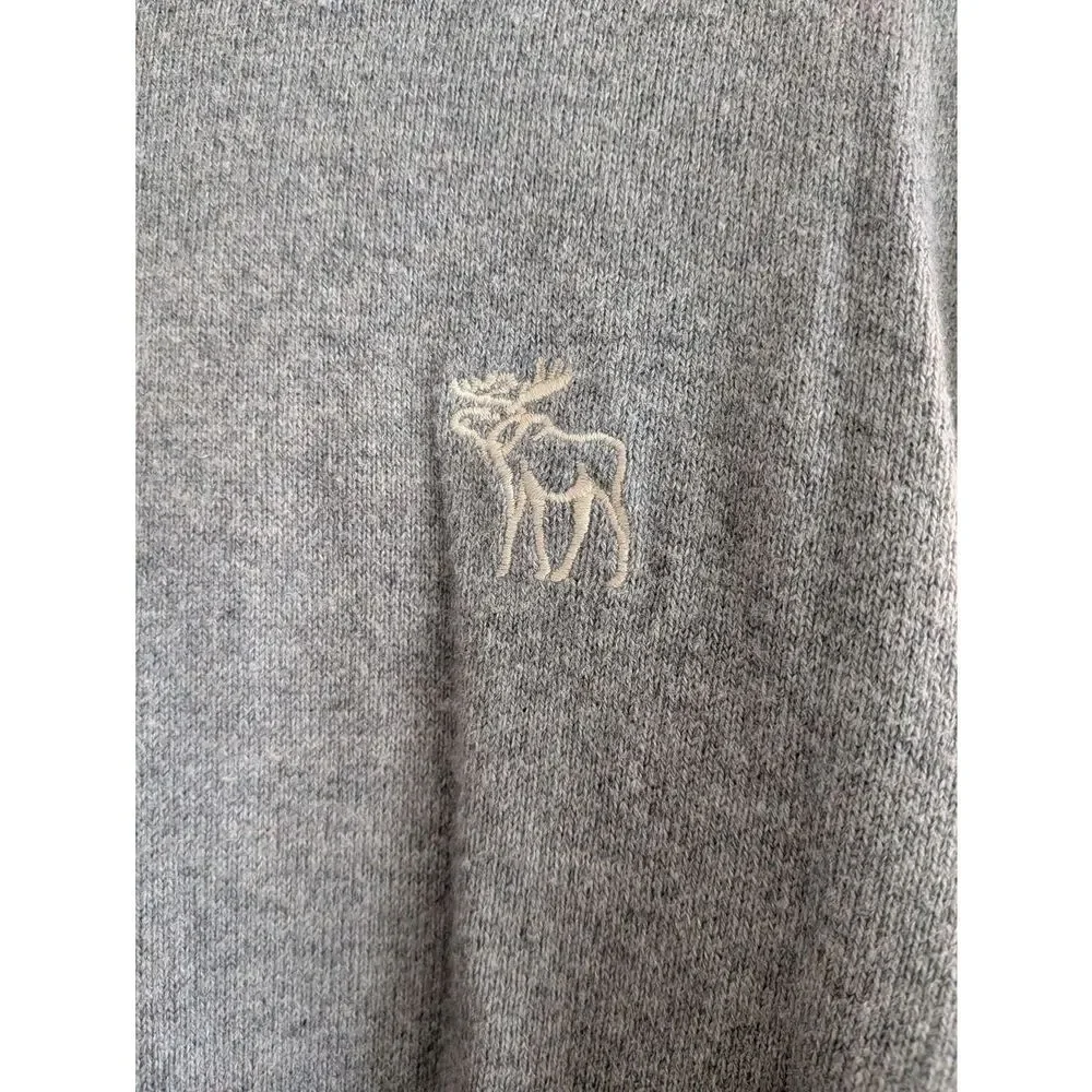 Abercrombie & Fitch Gray Crewneck Sweater XXL Neutral Classic 100% Cotton